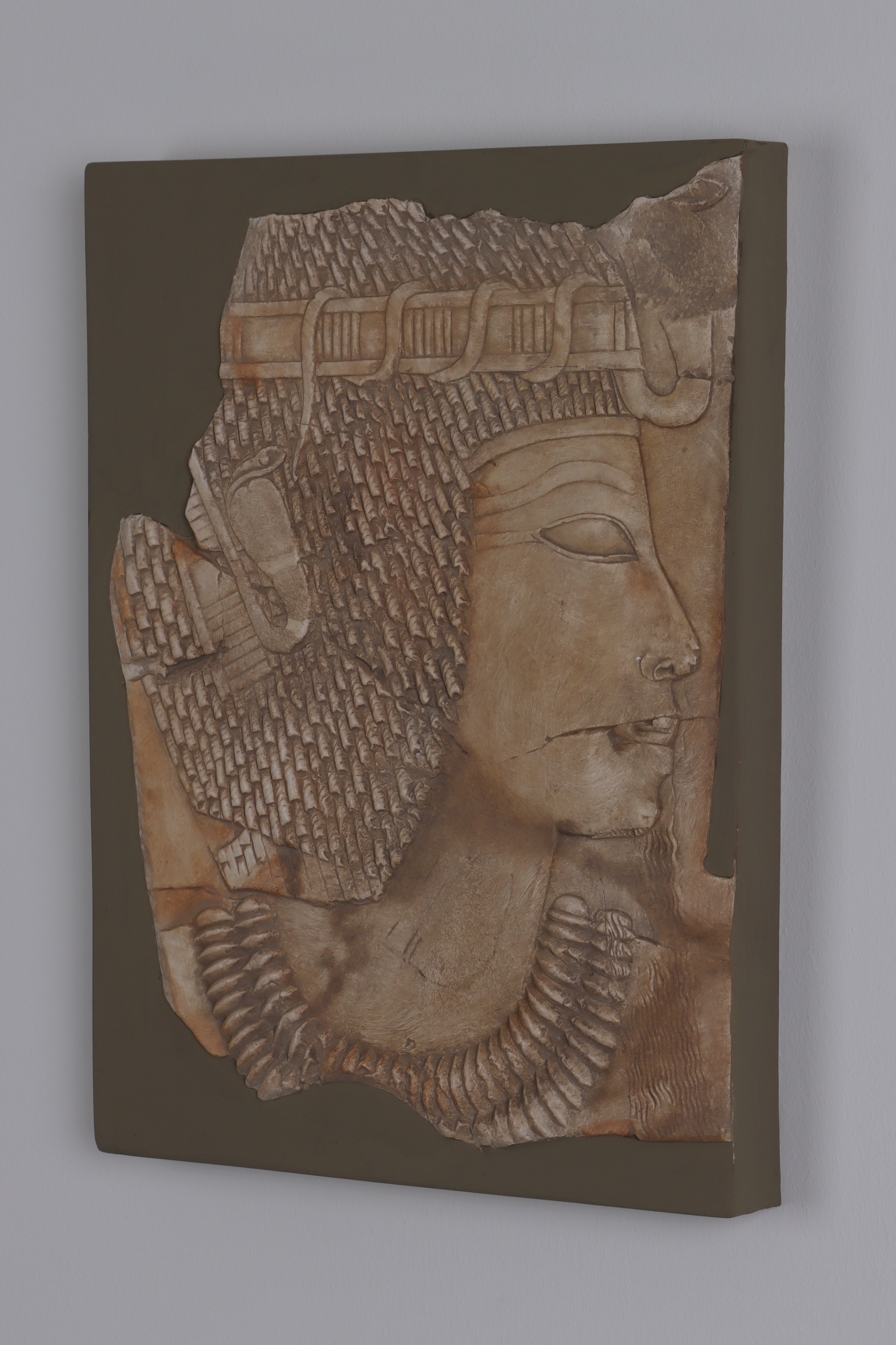 Amenophis III., Fragment mit Rahmen