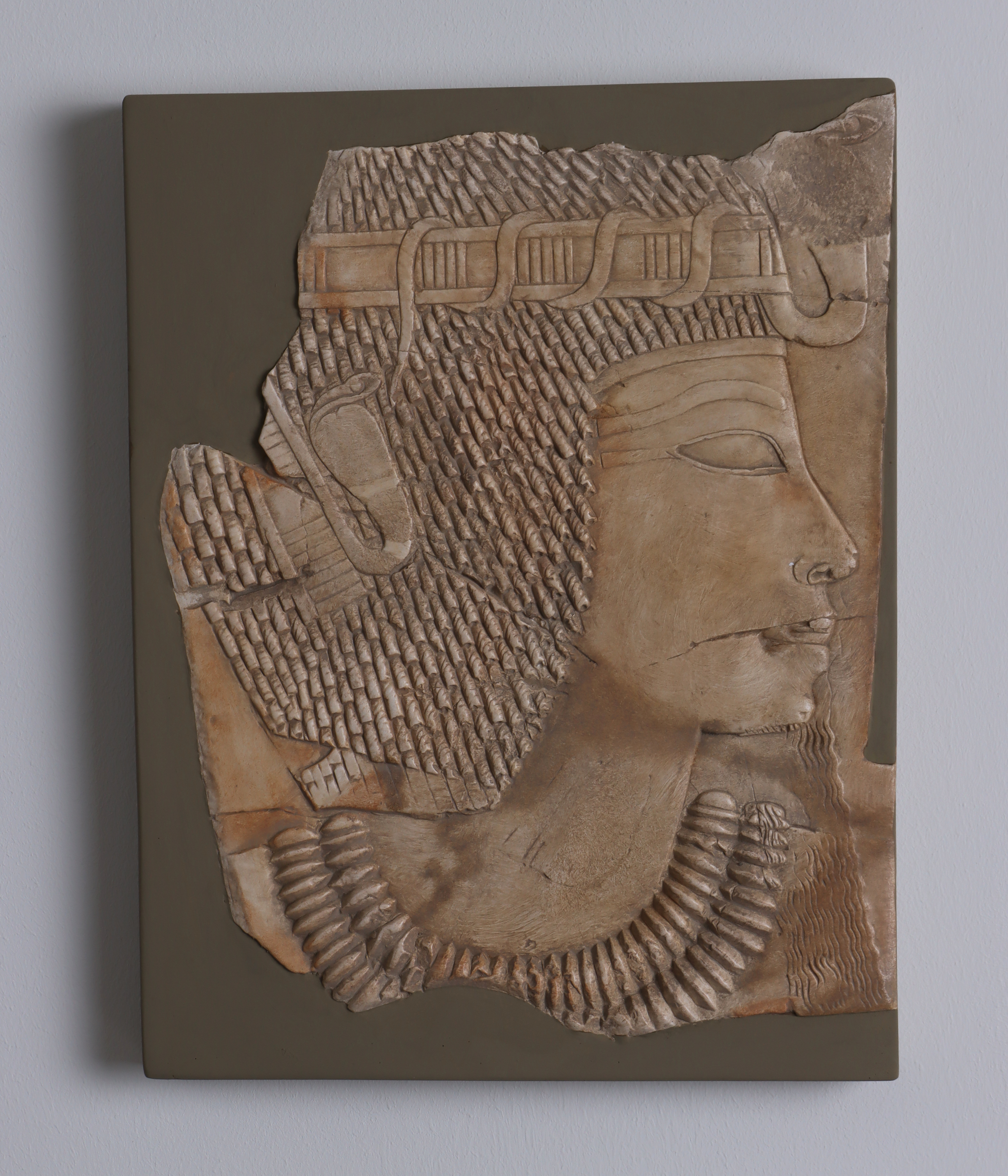 Amenophis III., Fragment mit Rahmen